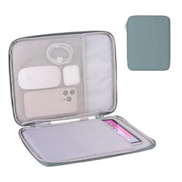 Imagem de DDgro Bolsa acolchoada para tablet para iPad de 9 a 11 polegadas, Pro, Air e outros tablets (azul-petróleo, 28 cm)