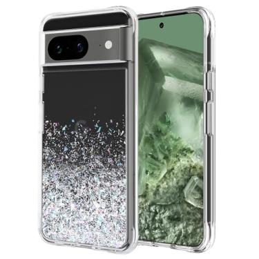 Imagem de Case-Mate Capa para Google Pixel 8 [6,2 polegadas, 2023] [Proteção contra quedas de 3,6 metros] [Carregamento sem fio] Capa de celular Twinkle Ombre Disco para Google Pixel 8 - Capa luxuosa com