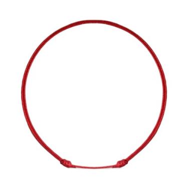 Imagem de Luck Strings Tornozeleira vermelha para mulheres e homens adolescentes - pulseira de tornozelo surfista praia tornozeleira cordão impermeável ajustável joias unissex acessórios de verão, One Size,