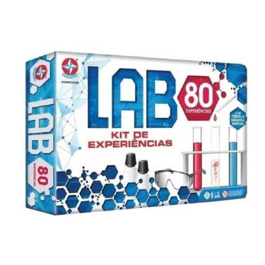 Imagem de Kit De Experiências Lab 80 Brincando de Cientista Estrela
