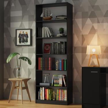 Imagem de Estante Livreiro 6908 com 6 Nichos Preto