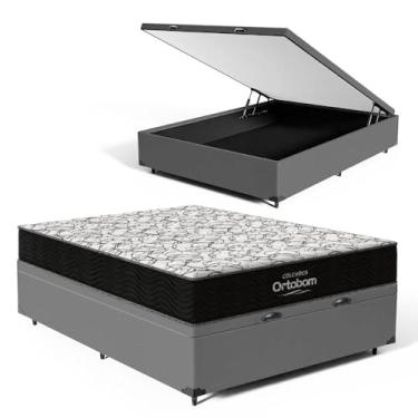Imagem de Cama Box Baú com Colchão de Espuma Ortobom - Airtech 150 D45 (Casal)