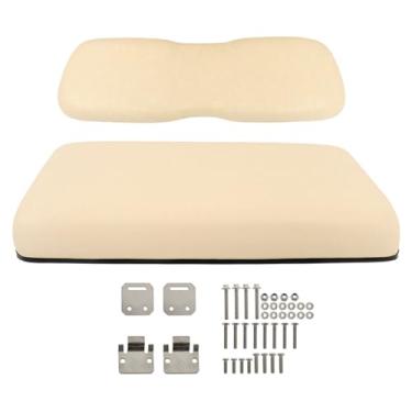 Imagem de GXYWADY Conjunto de almofada de assento dianteiro de carrinho de golfe bege para carro clube DS 2000.5-up 102076601 102076602