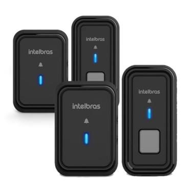 Imagem de Kit 2 campainha sem fio cib 101 preta - Intelbras