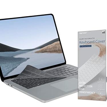 Imagem de Digi-Tatoo Capa protetora de teclado para Microsoft Surface Laptop Studio 2/2022 Laptop Studio 36.6 cm, película premium ultrafina de alta transparência, layout de teclado dos EUA [TPU transparente]