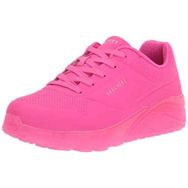 Imagem de Skechers Tênis infantil unissex Uno Ice, Rosa choque, 12.5 Little Kid