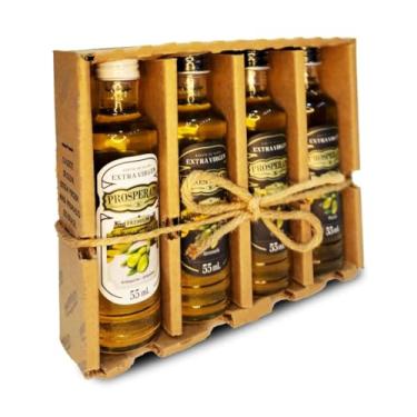 Imagem de KIT 4 Mini Azeite de Oliva Extra Virgem Clássicos Monovarietais 55ml - Prosperato