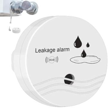 Imagem de Alarme de sensor de água para casa, detector de vazamento de alarme de sensor de água, Monitor de detecção sensível de vazamento de água para porão, Alerta de vazamento e gotejamento de água para sala