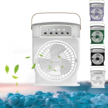 Imagem de YYGJYGOO Polarlux Ice Fan, Polarlux Air Cooler, Ventilador de nebulização portátil com 3 velocidades de vento, ventilador de refrigeração portátil com sistema de resfriamento de gelo para escritório