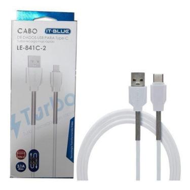 Imagem de Cabo Turbo 3.1a De 2 Metros Tipo C Carregar Celular E Dados - Escritex
