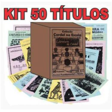 Imagem de Kit Livretos de Cordel 50 Títulos Ensino Fundamental e Médio - Diagona