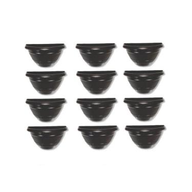 Imagem de Vasos Plásticos Vaso Meia Lua 12 Peça Enfeite De Casa Jardim - CasaBeb