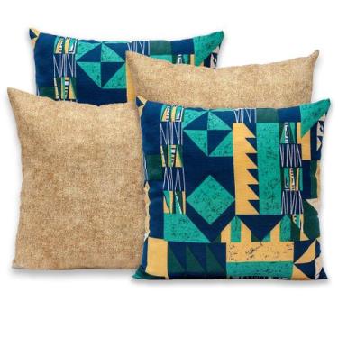 Imagem de Kit 4 Capas de Almofada com Zíper Gorgurinho 40x40cm - RAFALORO, GEOMÉ