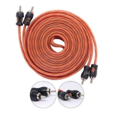 Imagem de Fio Flexivel Rca Laranja 5 Metros Condutor de Cobre Kx3
