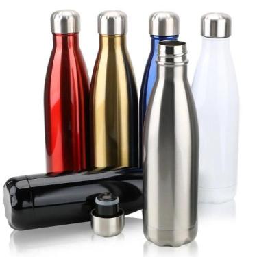 Imagem de Garrafa Inox 750ml Squeeze Água Gelada Caminhada Academia - 750ML TERM