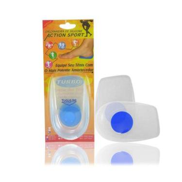 Imagem de Calcanheira Silicone Action Sport Azul Ortho pauher Tam. P
