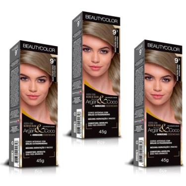 Imagem de Beauty Color Tintura 8.0 LOURO ESCURO 45gr (03 Unidades) Cores Normais