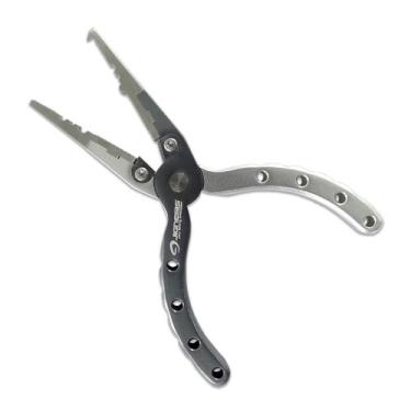 Imagem de Alicate De Pesca Multiuso Alumínio Jignesis Fap-063 - Cinza - V-Fox