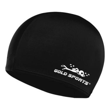 Imagem de Touca De Natação  Em Tecido Gold Sports Confort -100% Poliamida, Preto