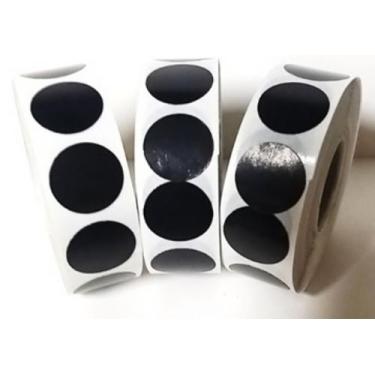 Imagem de Etiqueta de Bolinha - Couche Adesiva - QRCODETIQUETAS LTDA, Preto