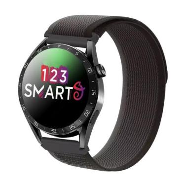 Imagem de Pulseira de Nylon Nova para GT2 46mm e GT3 46mm - Preto com Cinza - 12