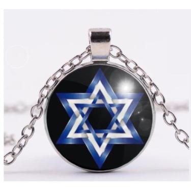 Imagem de Colar Estrela de Davi Hexagrama de Salomão Unissex - RECANTOASTRALSITE