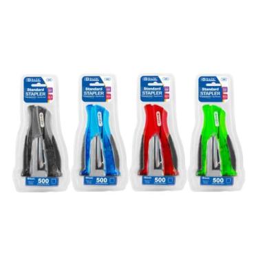 Imagem de Grampeador padrão compacto BAZIC (26/6) com grampos de 500 quilates