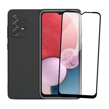 Imagem de Kit Capa Capinha Aveludada e Película de Vidro 3D Compatível Samsung Galaxy A13 - SMART E CASE