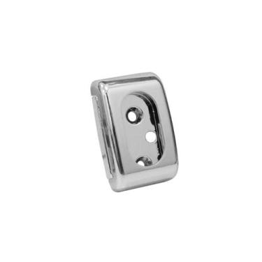 Imagem de Suporte Lateral Fechado Em Cromado Para Tubo Cabideiro Oblongo Titan G