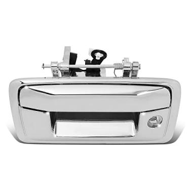 Imagem de DNA MOTORING OEM-THO-00040 Alça traseira traseira sem orifício para câmera compatível com 14-15 Silverado/Sierra 1500, Cromo