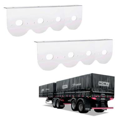 Imagem de 2 Suportes Lanterna 4 Marias Noma 85mm Inox - DW Componentes