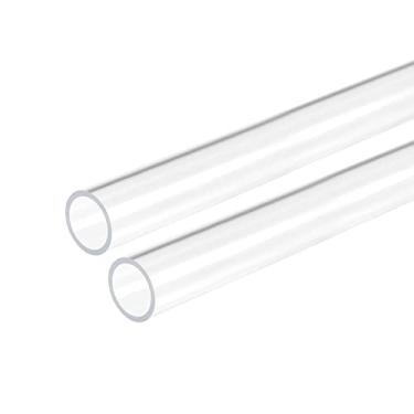 Imagem de DMiotech 2 tubos de acrílico transparente de 14 mm x 18 mm, tubo de plástico rígido para tubo de água de aquário, sistema de resfriamento de água, encanamento