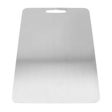Imagem de Tábua de Corte de Metal, Tábua de Cortar Metal Ti Espessada, Ferramentas de Cozinha para Queijo de Carne, Cortar Legumes, Amassar Massa, Estender Crostas de Torta (29 * 20cm)