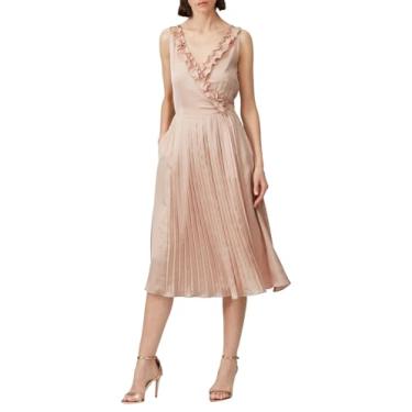 Imagem de Great Jones Rent the Runway Vestido de ampulheta com babados, rosa, 34