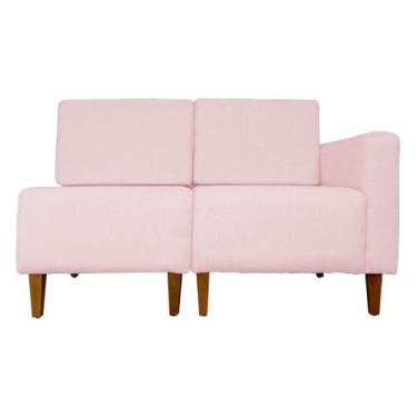 Imagem de Poltrona Decorativa Alice S/Braça Direita Veludo Rosa - Montanris Deco