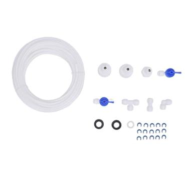 Imagem de Kit de Linha de água para Geladeira Linha de Entrada de água de Mangueira de 1/4 pol., Material PE, Mangueira de 10 M, Conexão Universal, para Geladeira, Máquina de café,