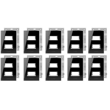 Imagem de KIT 10 Placa 4x2 2 Módulo Black Piano Alumbra Inova Pro Clas