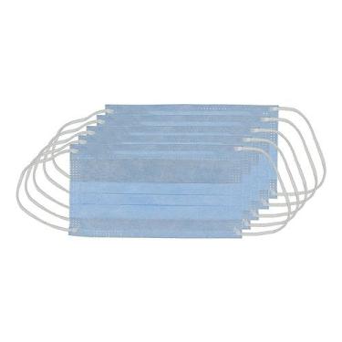 Imagem de Kit 50 Máscara Cirúrgica Descartável Azul Tripla EPI Oferta - Máscara 