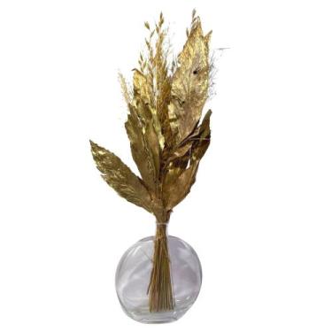 Imagem de Arranjo Floral Dourado Desidratado Decoração Presente - Inspira Flora
