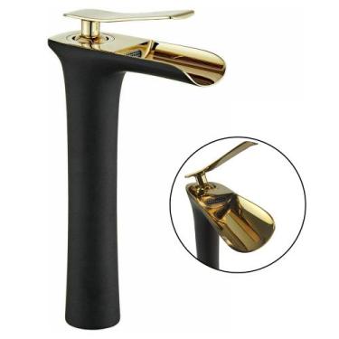 Imagem de Torneira Cascata Monocomando Luxo Misturador Quente Frio Banheiro Banc