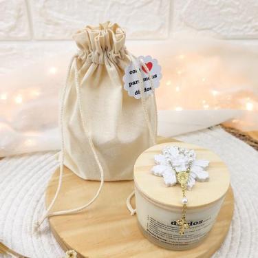 Imagem de convite para padrinho de batismo VELA PERFUMADA 100G SAC DT - Bia art'
