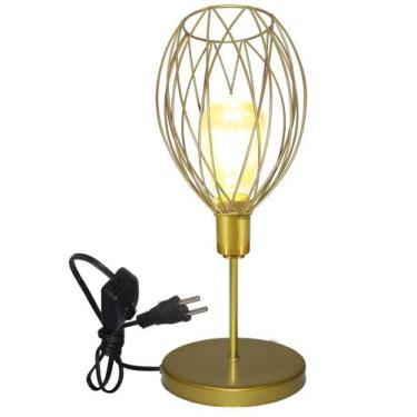 Imagem de Luminária Mesa Abajur Mini Aramado Nest P/Decorar - CM GLASS - CLEIDE 