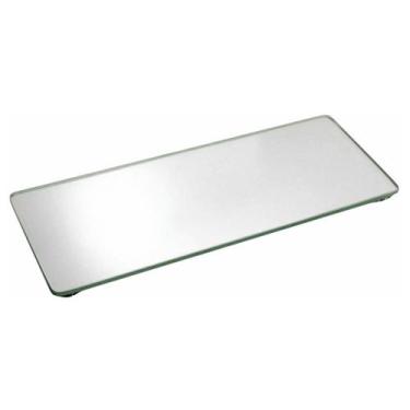 Imagem de Bandeja Vidro Espelhada Ou Preta Lavabo Banheiro Sala 25x10 - M3 Decor