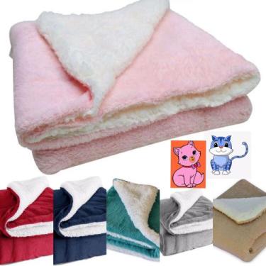 Imagem de Coberdrom Sherpa para Gatos 65x54cm Cobertor Manta Pet Gatos e Animais