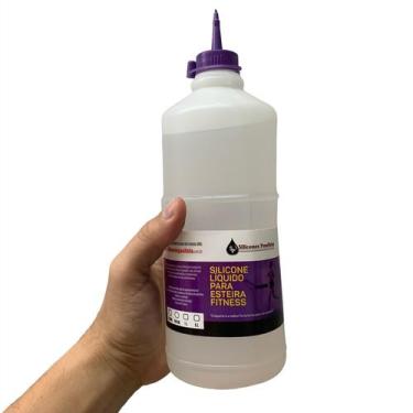 Imagem de 1 Litro Silicone Profissional Para Lubrificar Esteira Elétrica Retira 