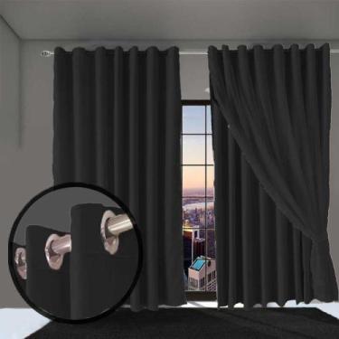 Imagem de Cortina Bruna Sala Quarto 8,00 x 2,50 Apartamento Branco - Bravin Cort