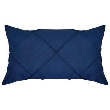 Imagem de Capa Almofada Linho Azul Grafite Terracota Marrom Luxo 30x50 - M3 Deco