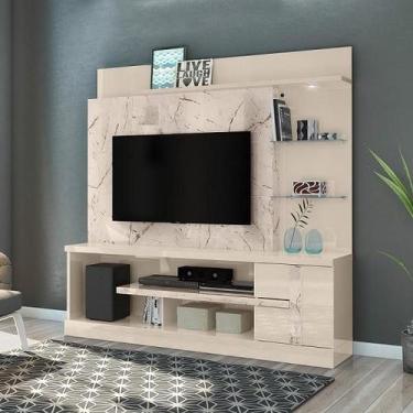 Imagem de Home Theater Alan para TV de até 55 polegadas - CALACATA / OFF WHITE -