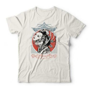 Imagem de Camiseta Cyberpunk Geisha Studio Geek, G, Off white