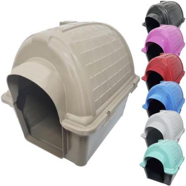 Imagem de Casa Casinha Cachorro Cães Protege Evita Frio Porte Pequeno Plástico I